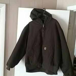 Men's Dark Brown Carhartt Coat XXL